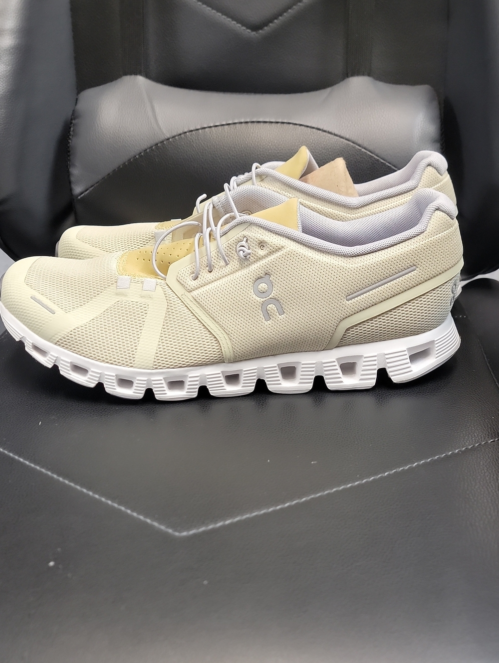 On Running Women's Sneakers in Light Beige and White
